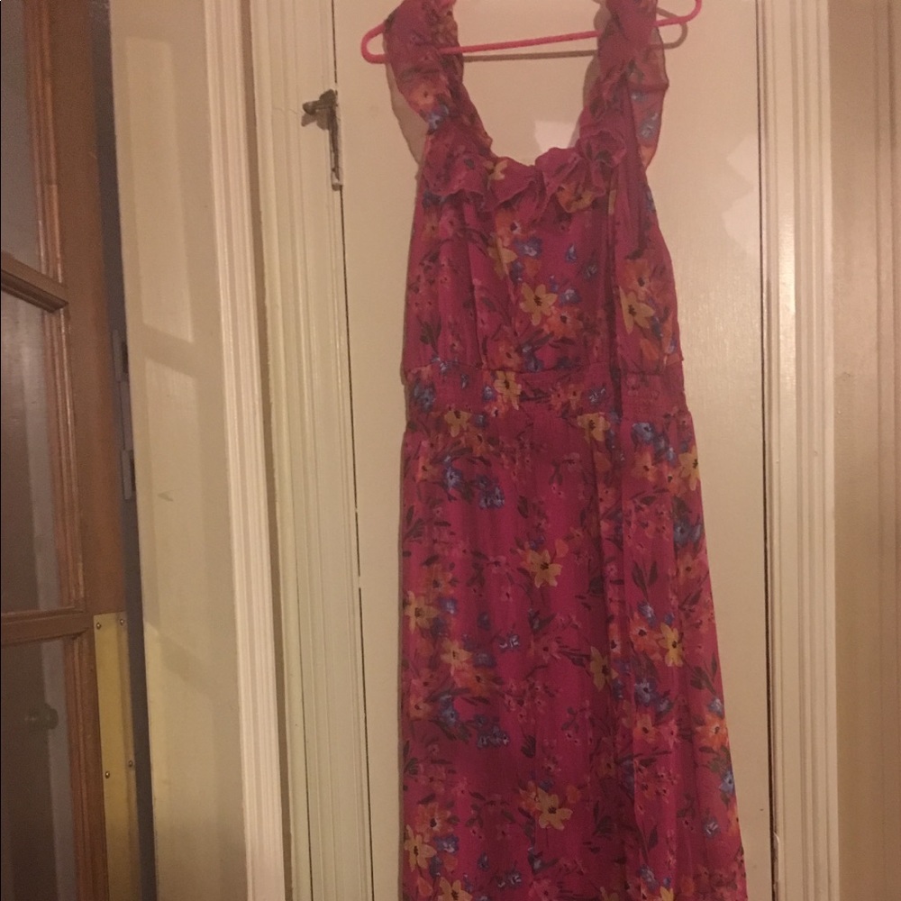 Old navy pink floral dress